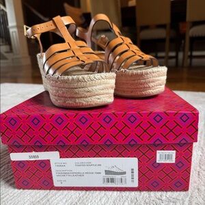 Tory Burch Women’s Fisherman Wedge Espadrilles